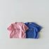 Letter Round Neck Short Sleeve Simple T